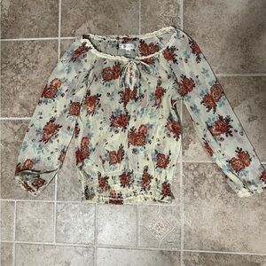 Floral Print Women's Top